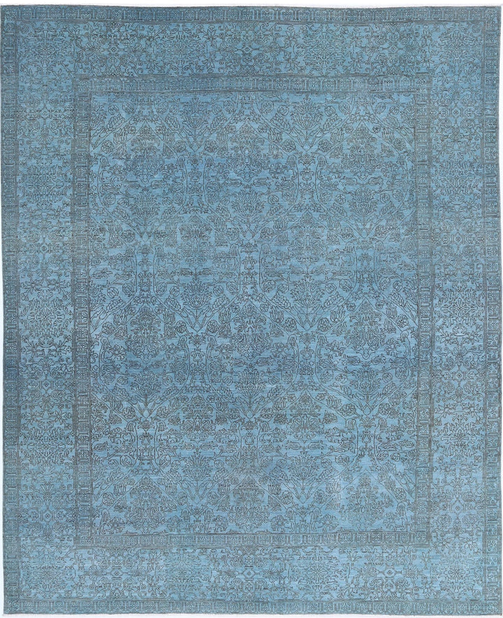 Afghan Overdye Rug 8' 0" x 9' 8" Hand-Knotted | No. AT81418