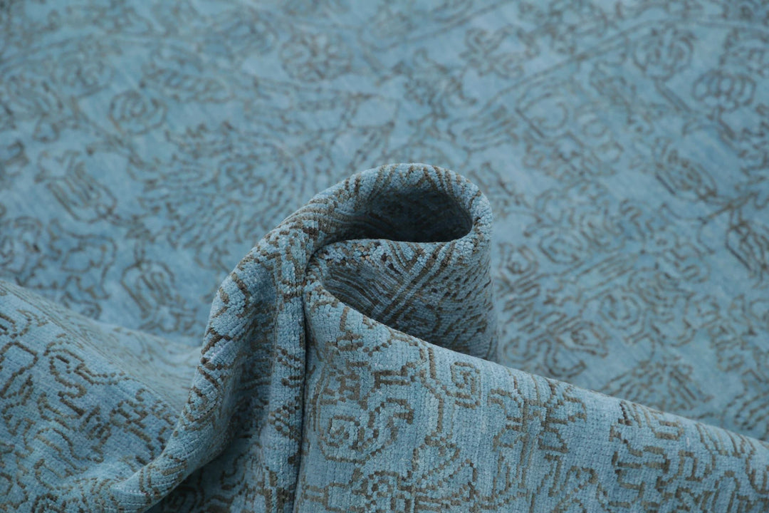 Afghan Overdye Rug 8' 0" x 9' 8" Hand-Knotted | No. AT81418