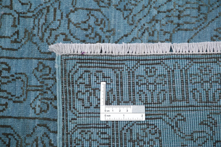 Afghan Overdye Rug 8' 0" x 9' 8" Hand-Knotted | No. AT81418