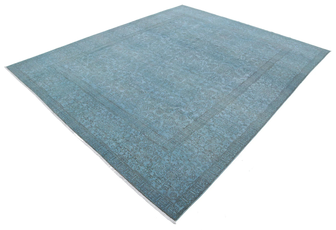 Afghan Overdye Rug 8' 0" x 9' 8" Hand-Knotted | No. AT81418