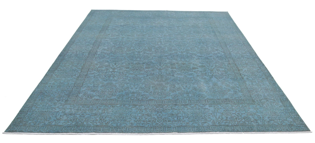 Afghan Overdye Rug 8' 0" x 9' 8" Hand-Knotted | No. AT81418