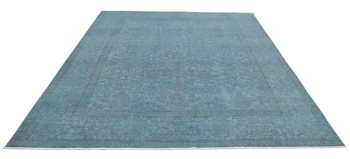 Afghan Overdye Rug 8' 0" x 9' 8" Hand-Knotted | No. AT81418