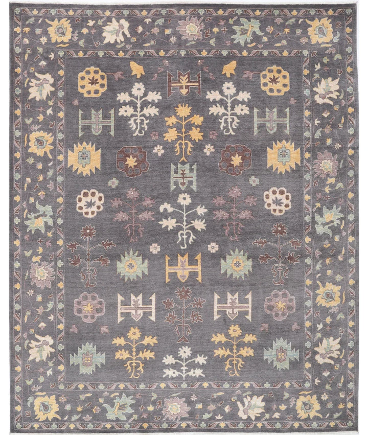Brown Pakistani Oriental Rug 7' 11" x 10' 0" Hand-Knotted | No. AT81492