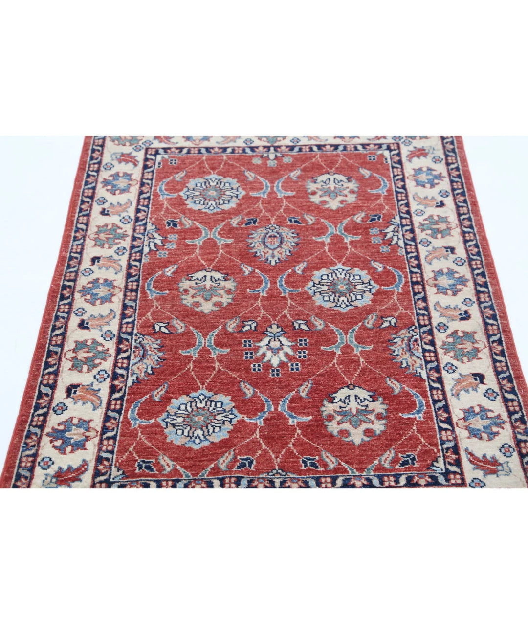 Afghan Ziegler Rug 2' 8" x 4' 1" Hand-Knotted | No. AT81523