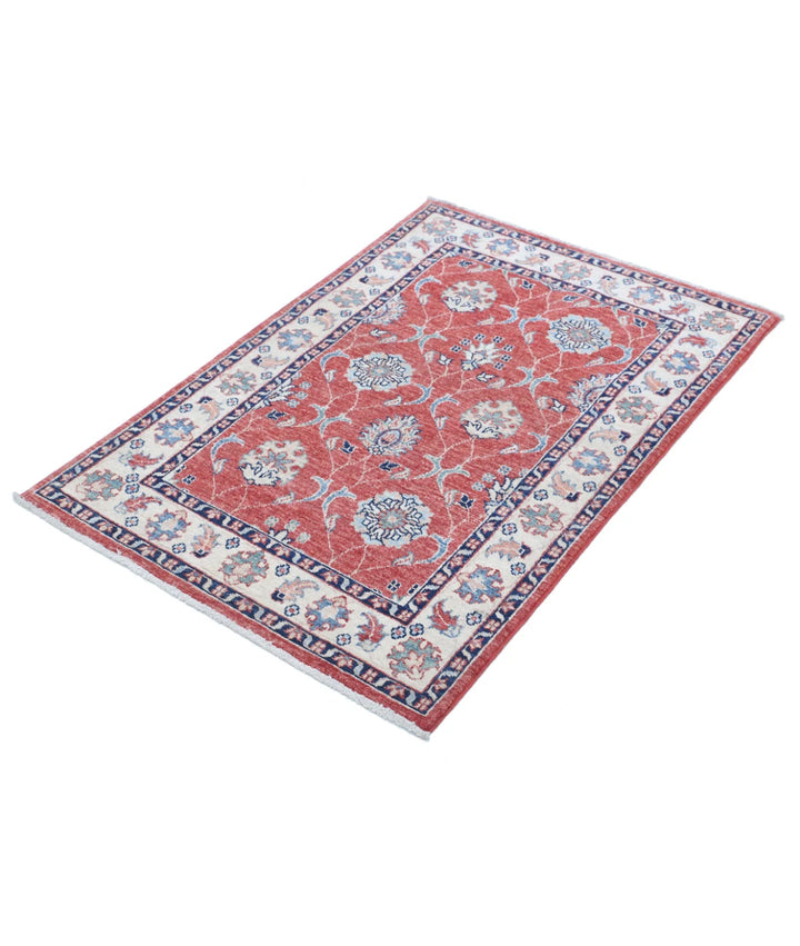 Afghan Ziegler Rug 2' 8" x 4' 1" Hand-Knotted | No. AT81523