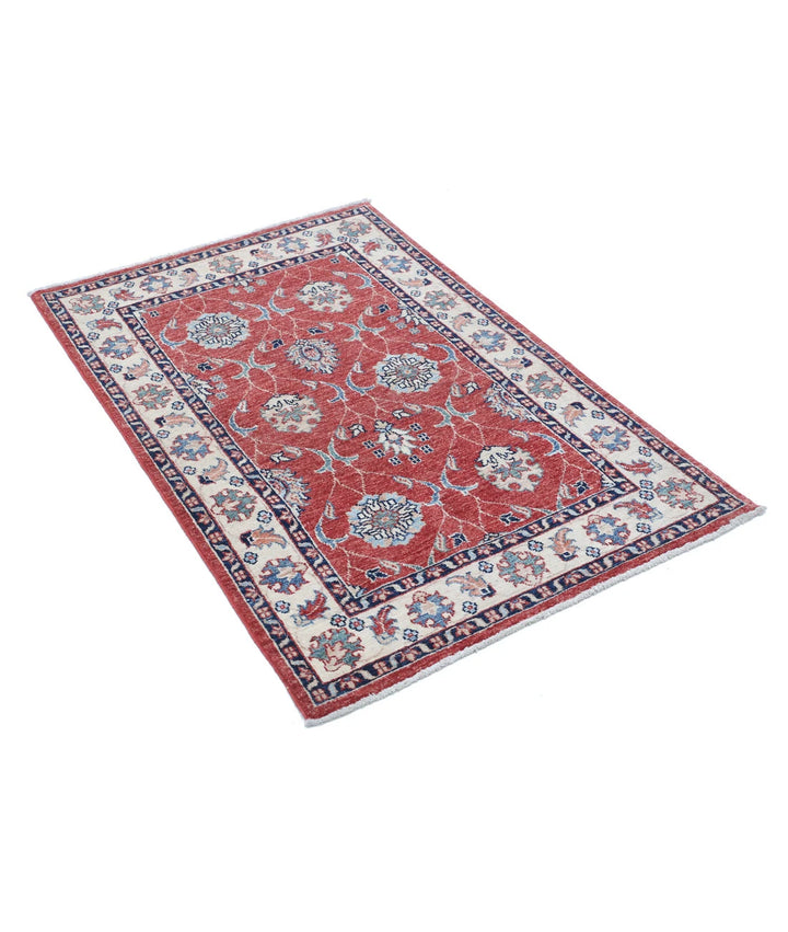 Afghan Ziegler Rug 2' 8" x 4' 1" Hand-Knotted | No. AT81523