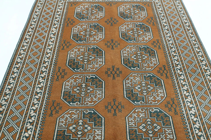 Afghan Revival Rug 5' 6" x 7' 11" Hand-Knotted | No. AT81598