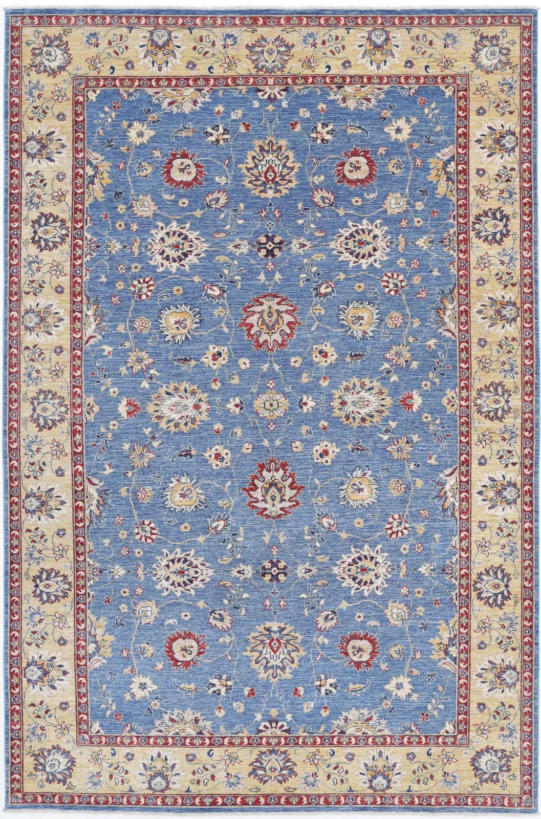 Afghan Ziegler Farhan Rug 6' 7" x 10' 2" Hand-Knotted | No. AT81754