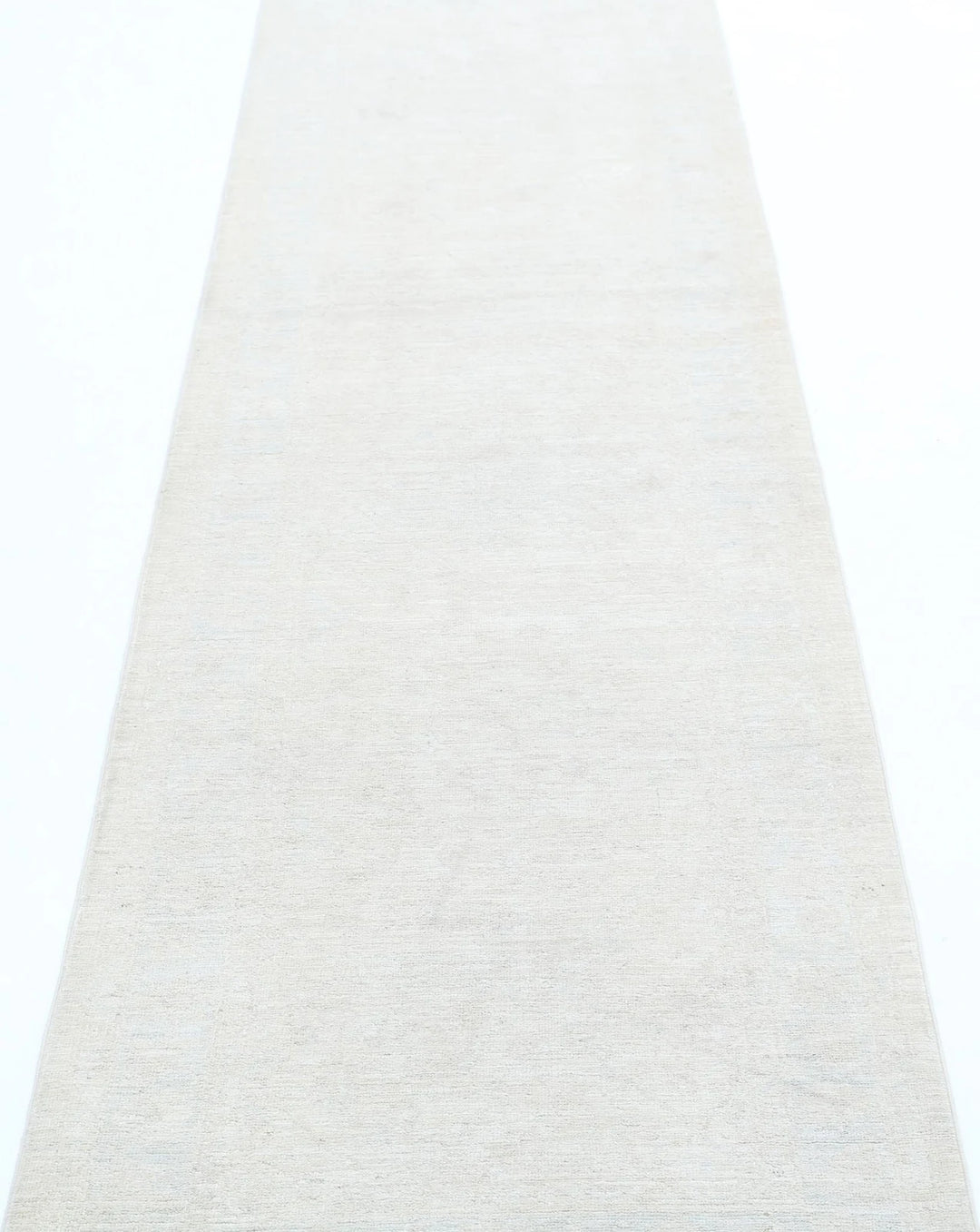 Ivory Afghan Serenity Rug 2' 5" x 10' 1" Hand-Knotted | No. AT81789