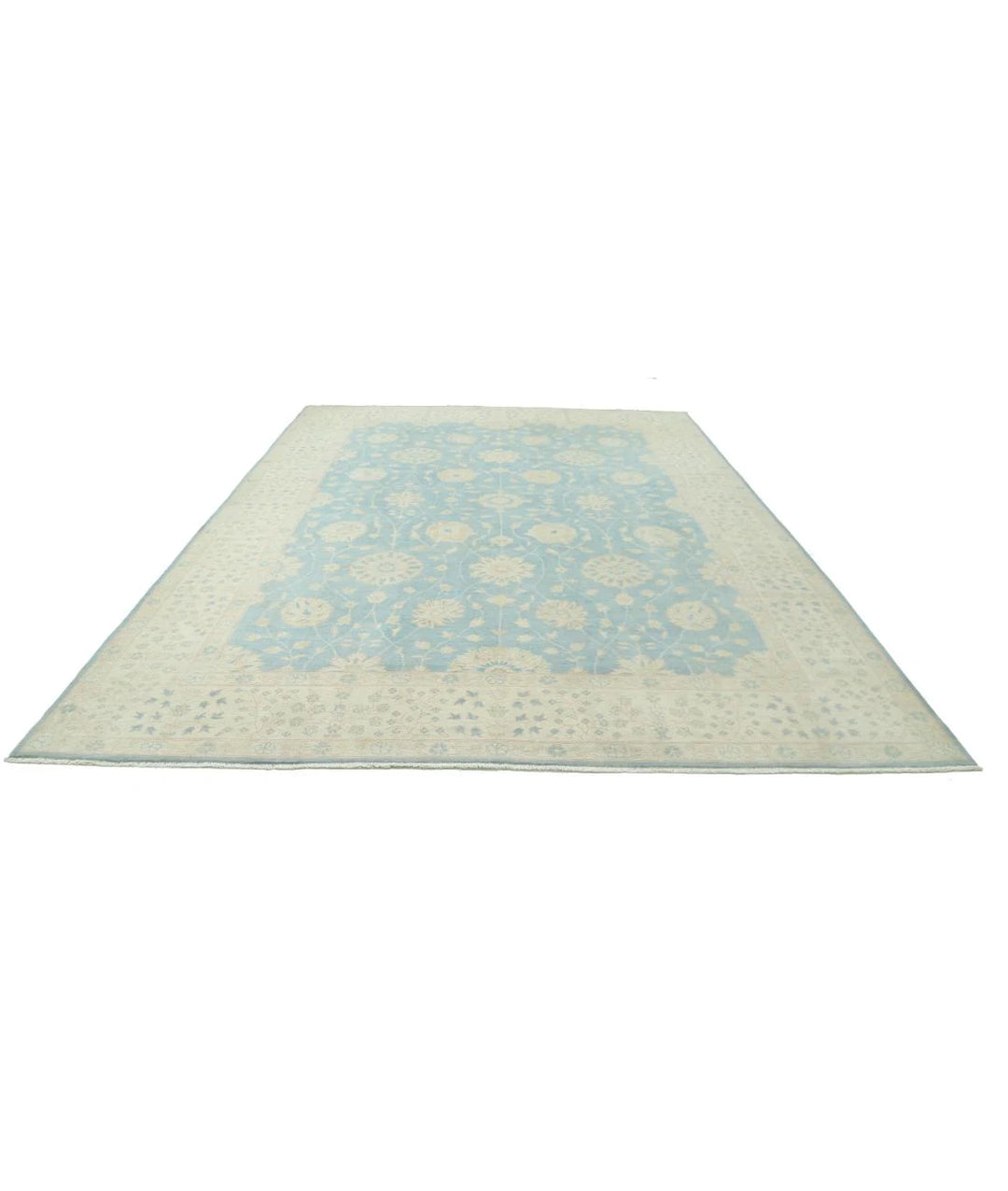 Afghan Kazak Rug 9' 10" x 13' 6" Hand-Knotted | No. AT81898