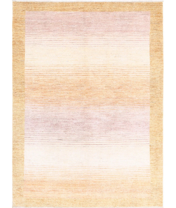 Afghan Modcar Rug 4' 7" x 6' 4" Hand-Knotted | No. AT81971
