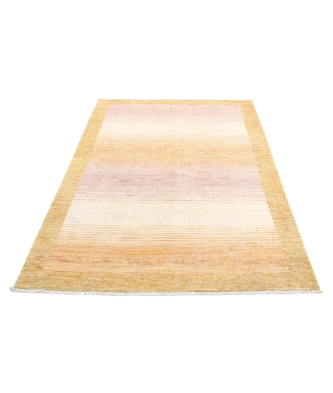 Afghan Modcar Rug 4' 7" x 6' 4" Hand-Knotted | No. AT81971