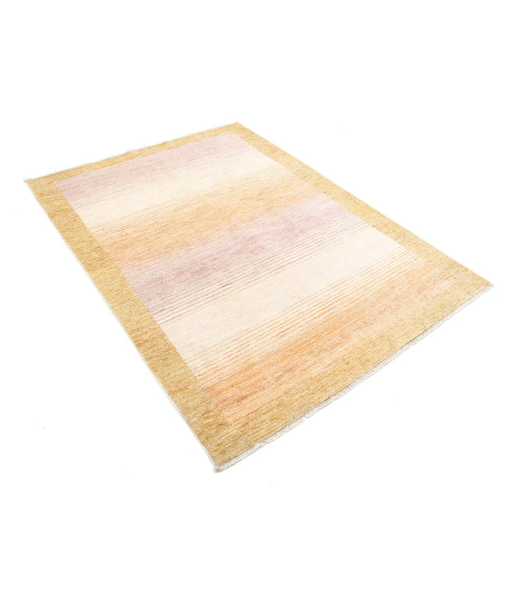 Afghan Modcar Rug 4' 7" x 6' 4" Hand-Knotted | No. AT81971