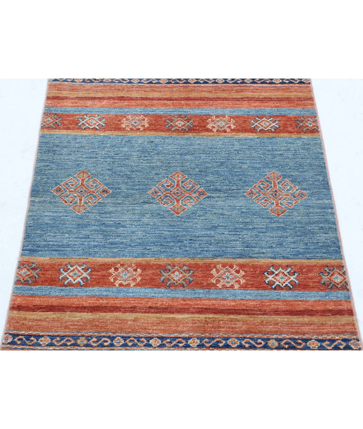 Afghan Khurjeen Rug 2' 7" x 3' 11" Hand-Knotted | No. AT81989