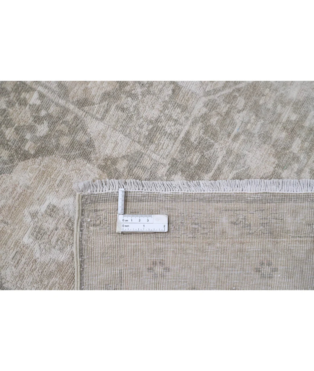 Green Afghan Mamluk Rug 6' 6" x 9' 6" Hand-Knotted | No. AT819944