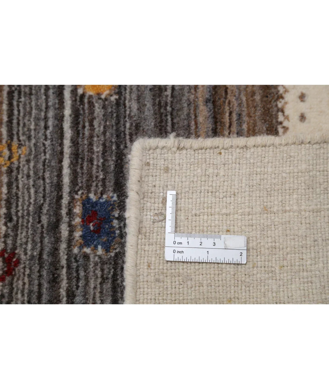 Ivory Indian Lori Rug 5' 8" x 7' 7" Hand-Knotted | No. AT82113