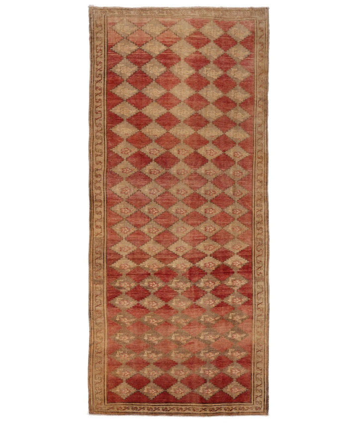 Turkish Anatolian Vintage Rug 5' 0" x 11' 8" Hand-Knotted | No. AT82148