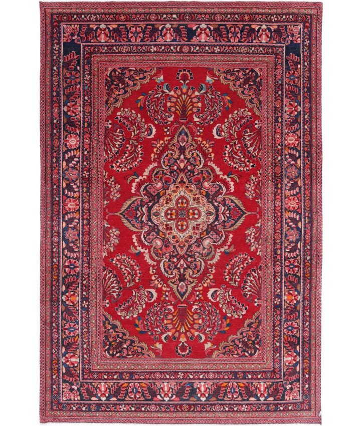 Persian Mehraban Rug 7' 8" x 11' 11" Hand-Knotted | No. AT82210