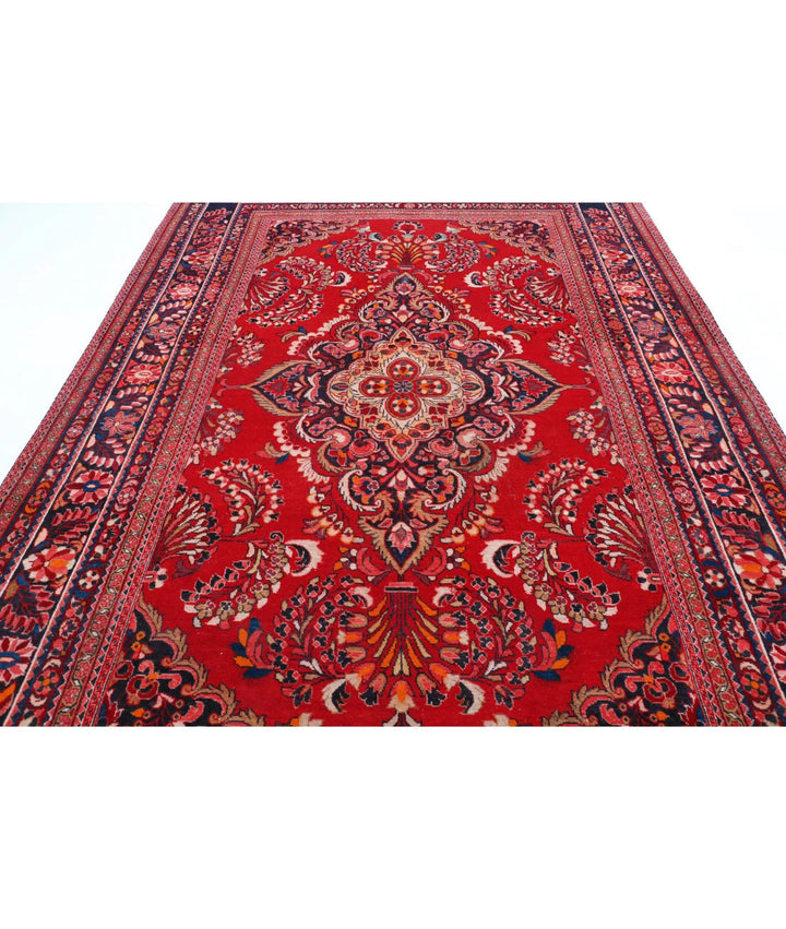 Persian Mehraban Rug 7' 8" x 11' 11" Hand-Knotted | No. AT82210