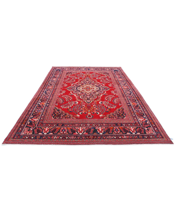 Persian Mehraban Rug 7' 8" x 11' 11" Hand-Knotted | No. AT82210