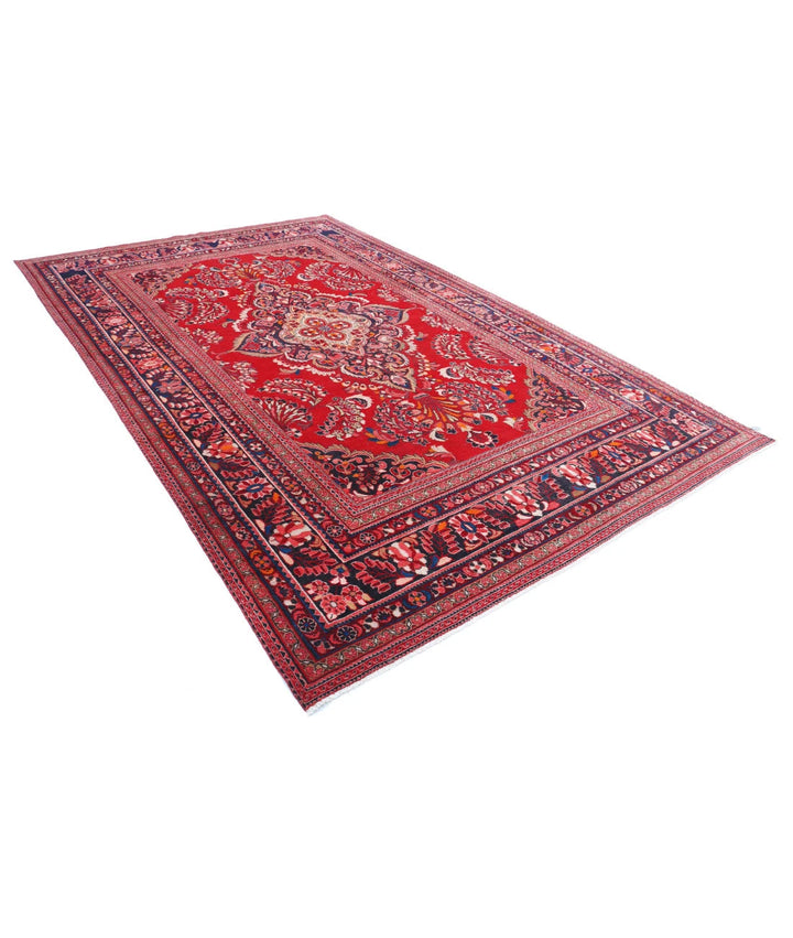 Persian Mehraban Rug 7' 8" x 11' 11" Hand-Knotted | No. AT82210