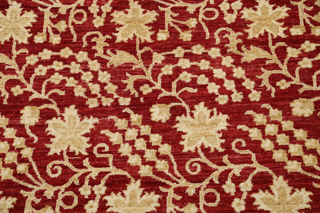 Afghan Oriental Rug 6' 7" x 9' 5" Hand-Knotted | No. AT82230