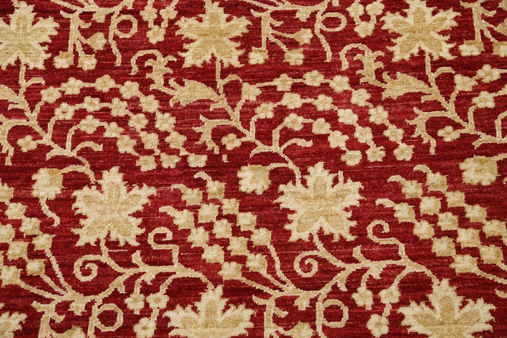Afghan Oriental Rug 6' 7" x 9' 5" Hand-Knotted | No. AT82230