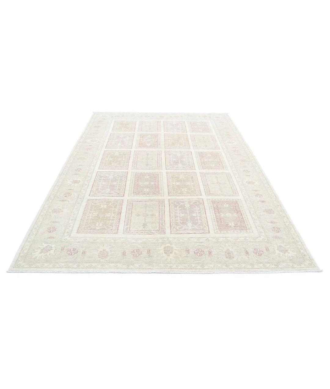 Afghan Bakhtiari Rug 6' 7" x 9' 8" Hand-Knotted | No. AT82282