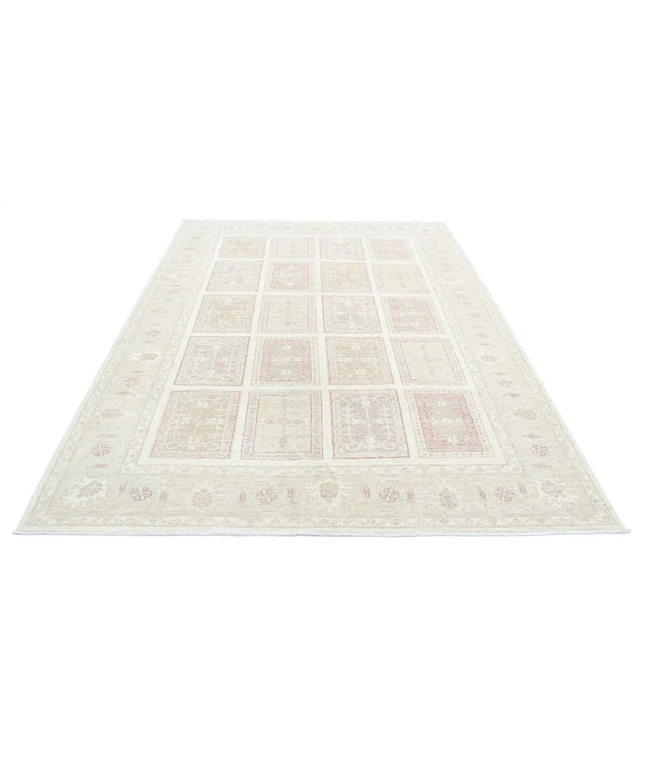 Afghan Bakhtiari Rug 6' 7" x 9' 8" Hand-Knotted | No. AT82282