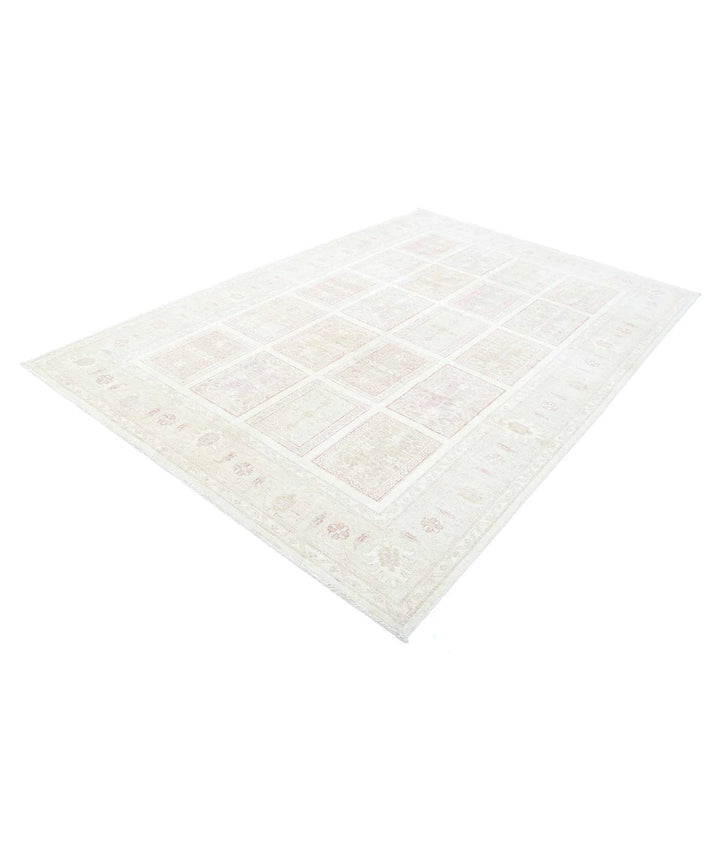 Afghan Bakhtiari Rug 6' 7" x 9' 8" Hand-Knotted | No. AT82282