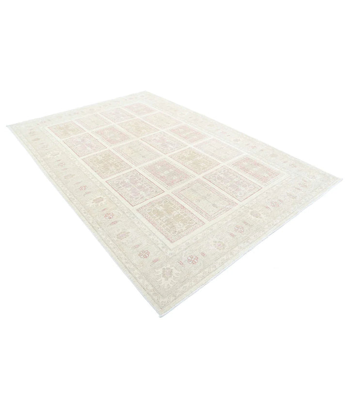 Afghan Bakhtiari Rug 6' 7" x 9' 8" Hand-Knotted | No. AT82282