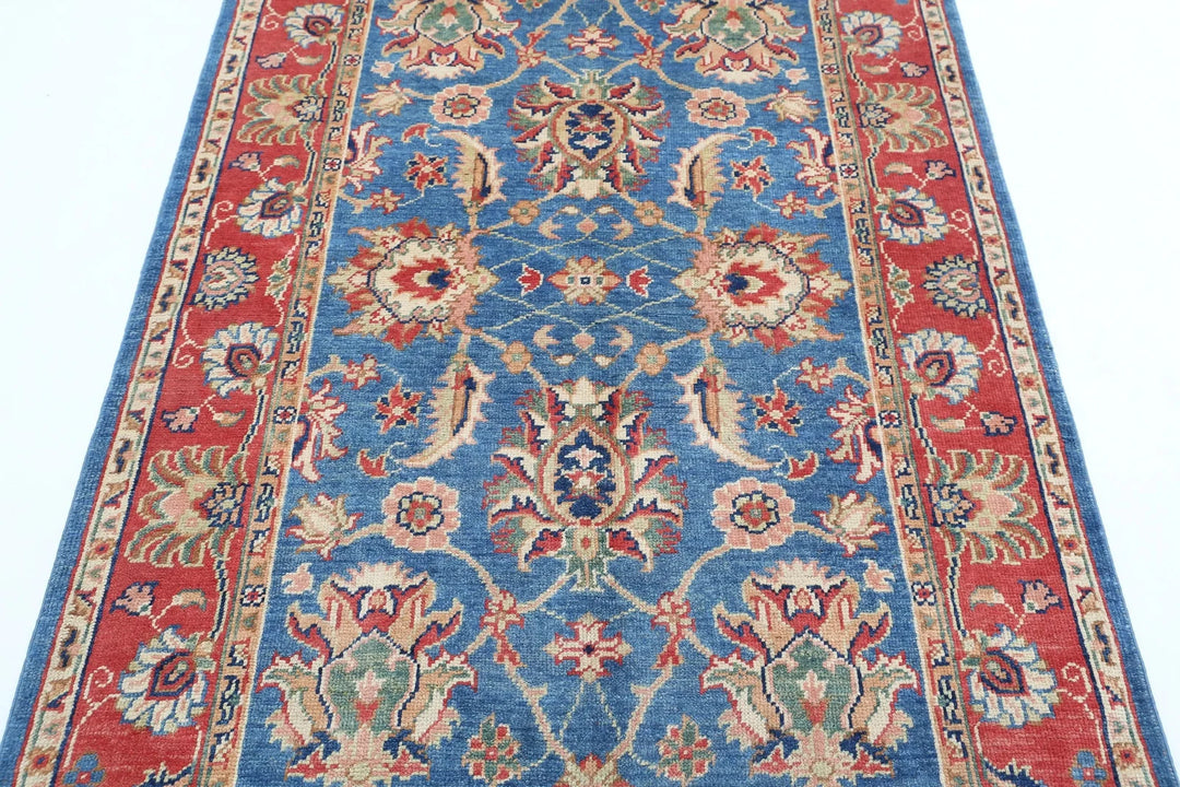 Afghan Ziegler Rug 4' 1" x 6' 3" Hand-Knotted | No. AT82362