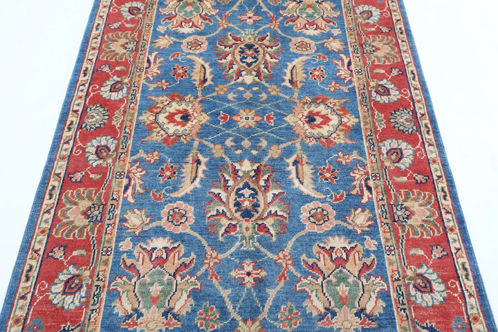 Afghan Ziegler Rug 4' 1" x 6' 3" Hand-Knotted | No. AT82362