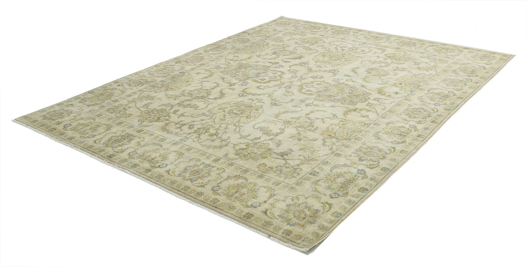 Indian Ziegler Rug 7' 9" x 9' 7" Hand-Knotted | No. AT82365