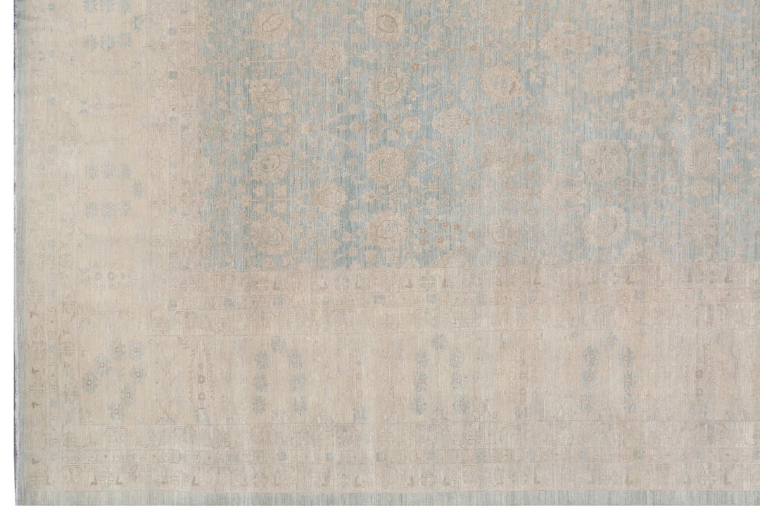 Afghan Tabriz Rug 26' 6" x 40' 4" Hand-Knotted | No. AT82438