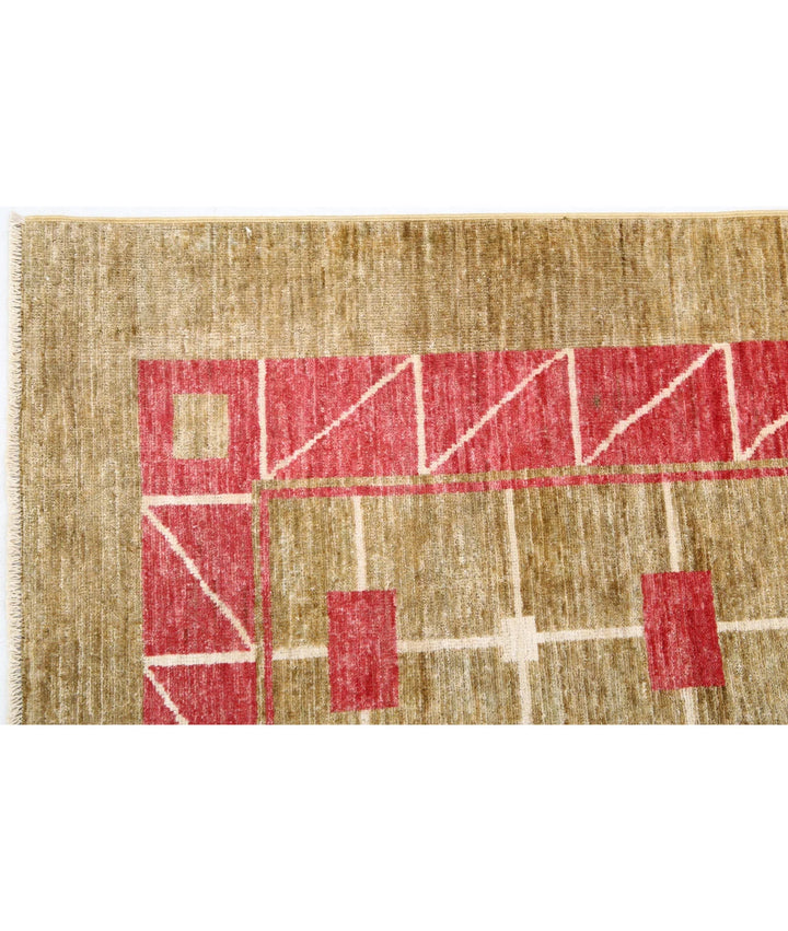 Afghan Modcar Rug 5'8" x 8'11" Hand-Knotted | No. AT82439
