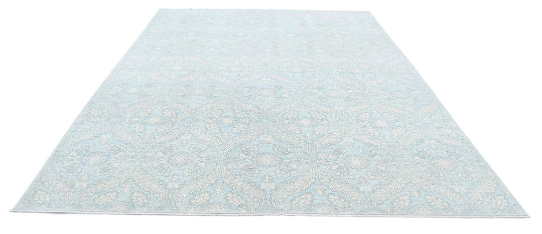 Teal Afghan Ariana Rug 8' 10" x 11' 5" Hand-Knotted | No. AT82611