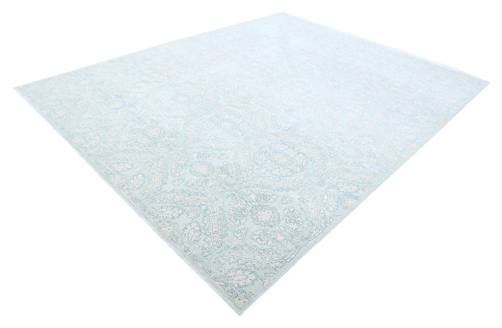 Teal Afghan Ariana Rug 8' 10" x 11' 5" Hand-Knotted | No. AT82611