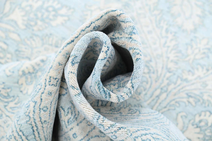 Teal Afghan Ariana Rug 8' 10" x 11' 5" Hand-Knotted | No. AT82611