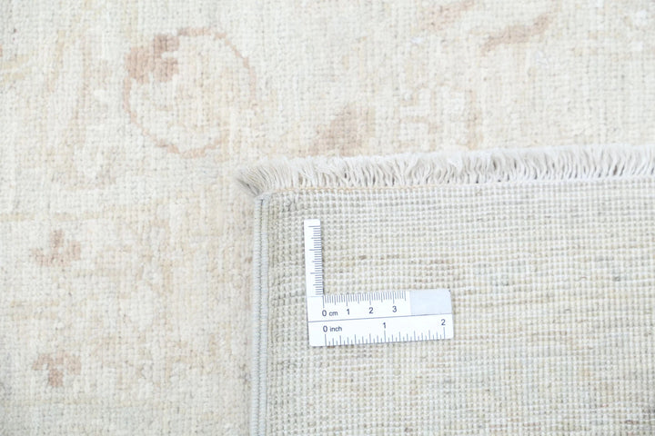 Ivory Afghan Serenity Rug 3' 0" x 9' 8" Hand-Knotted | No. AT82704