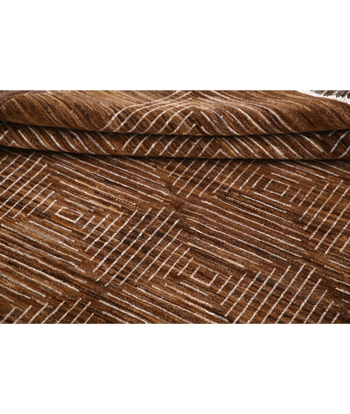 Afghan Modcar Rug 5' 2" x 6' 2" Hand-Knotted | No. AT82754