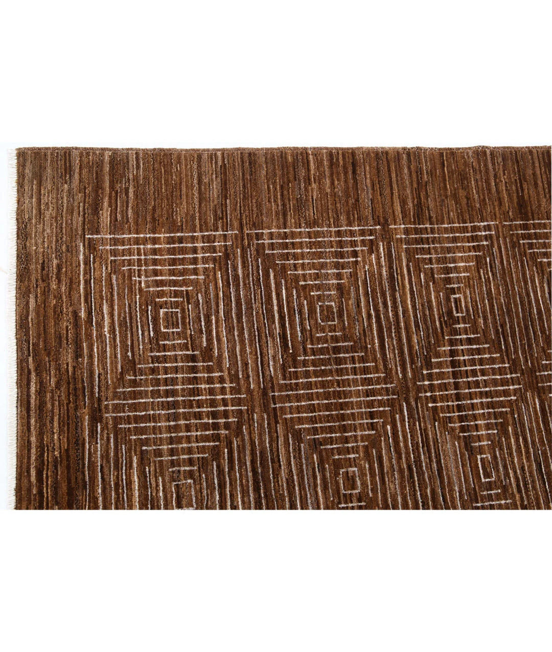 Afghan Modcar Rug 5' 2" x 6' 2" Hand-Knotted | No. AT82754