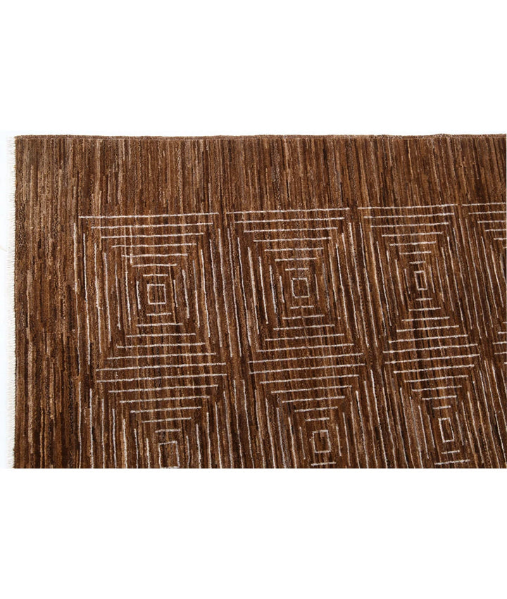 Afghan Modcar Rug 5' 2" x 6' 2" Hand-Knotted | No. AT82754