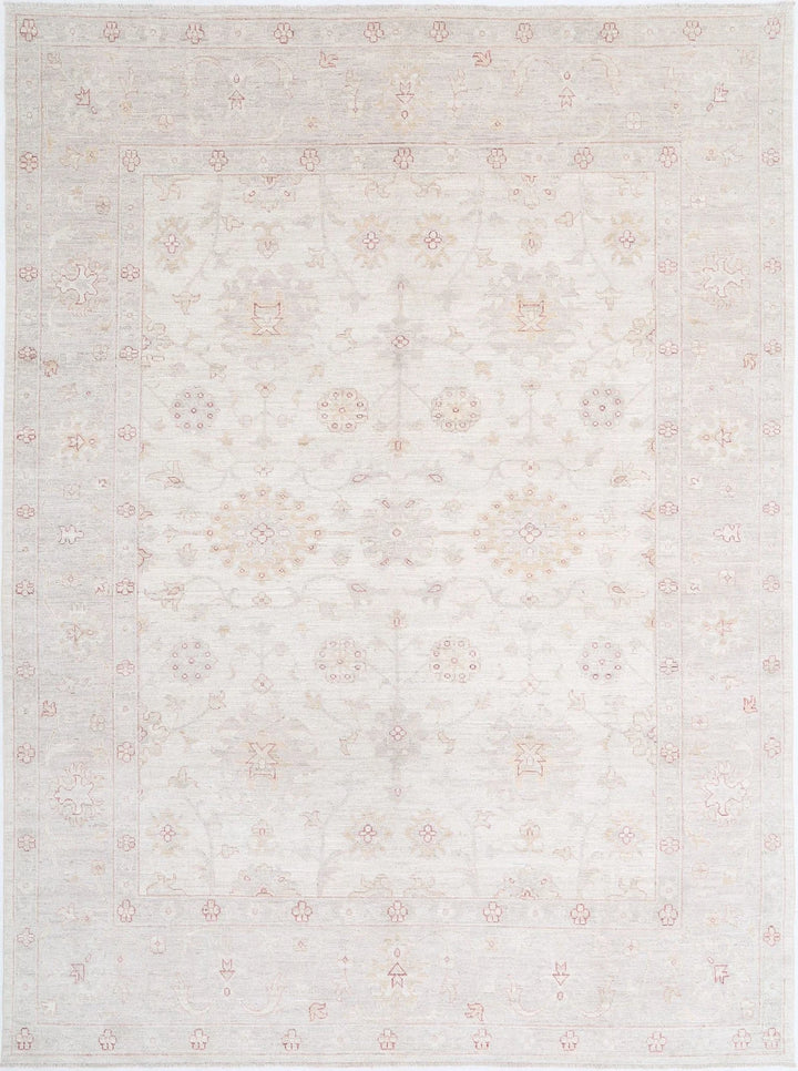 Afghan Oushak Rug 8' 10" x 11' 11" Hand-Knotted | No. AT82779