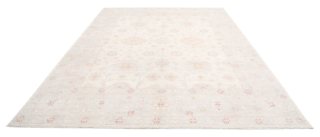 Afghan Oushak Rug 8' 10" x 11' 11" Hand-Knotted | No. AT82779