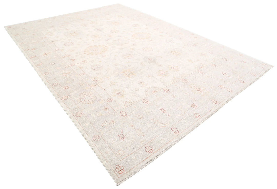 Afghan Oushak Rug 8' 10" x 11' 11" Hand-Knotted | No. AT82779