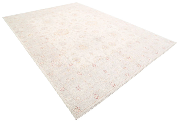 Afghan Oushak Rug 8' 10" x 11' 11" Hand-Knotted | No. AT82779