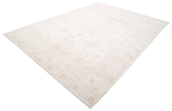 Afghan Oushak Rug 8' 10" x 11' 11" Hand-Knotted | No. AT82779