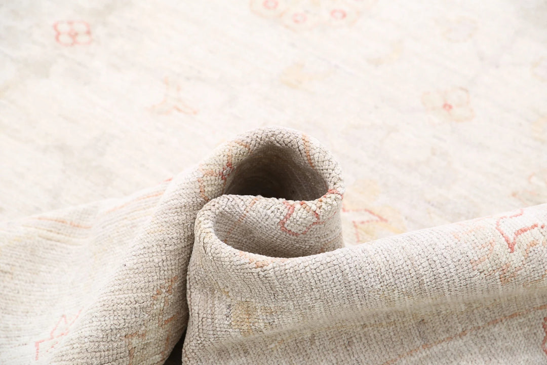 Afghan Oushak Rug 8' 10" x 11' 11" Hand-Knotted | No. AT82779