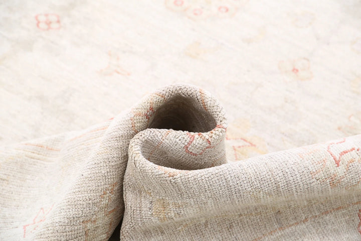 Afghan Oushak Rug 8' 10" x 11' 11" Hand-Knotted | No. AT82779